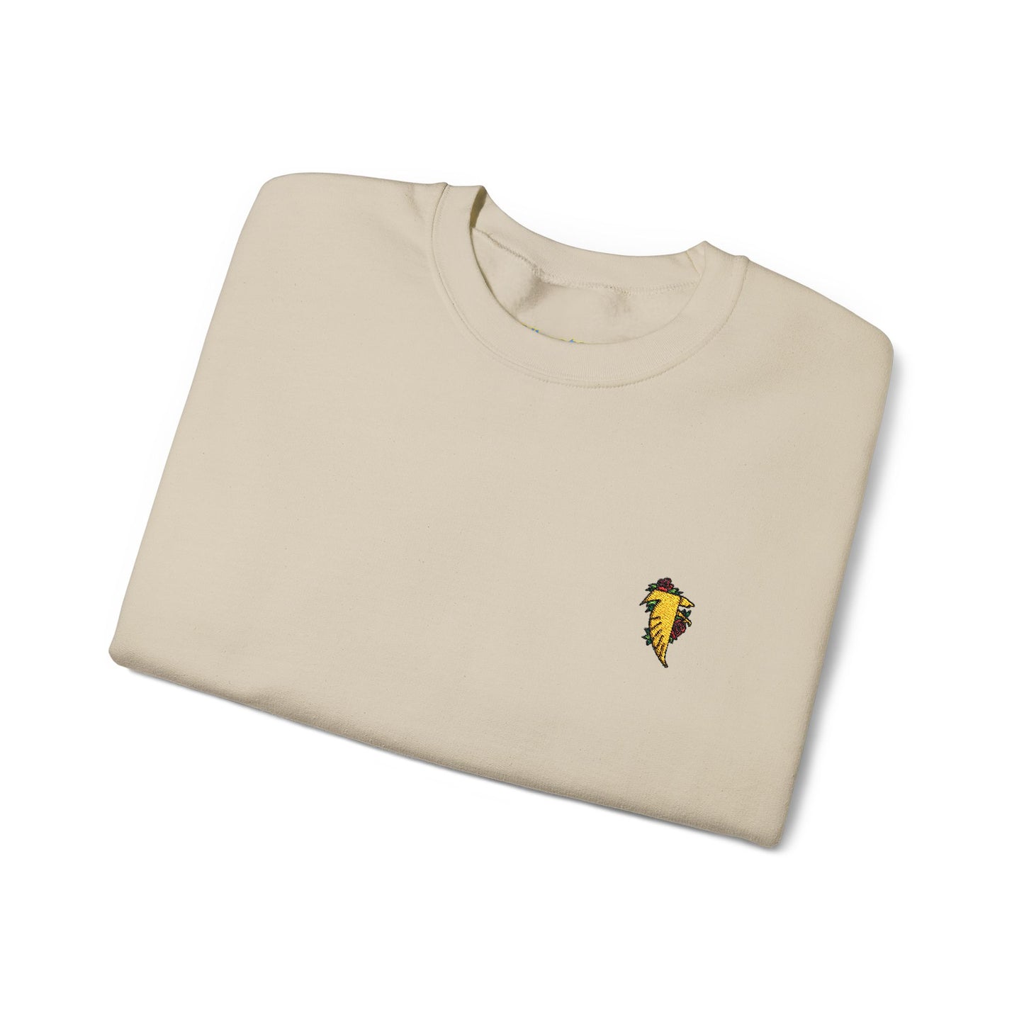 EMBROIDERED FALCON CREWNECK